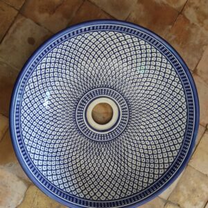 Ceramic Sink, Moroccan Inspired, Handmade Bathroom Basin, Artisan Crafted, Exquisite Design