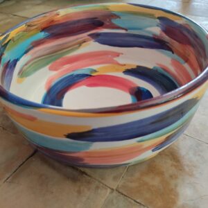 Moroccan Ceramic Bowls, Set of 4, Hand-Painted, Colorful Serving Dishes, Dishwasher Safe, Kitchen Decor, Wedding Gift
