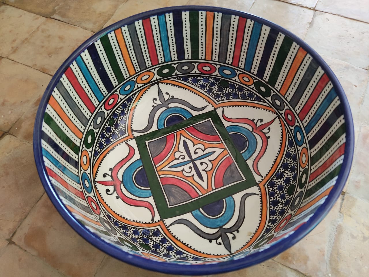 Moroccan Ceramic Bowls, Handcrafted, Colorful Serving Dishes, Boho Decor, Kitchen Accessories, Hostess Gift - Image 4