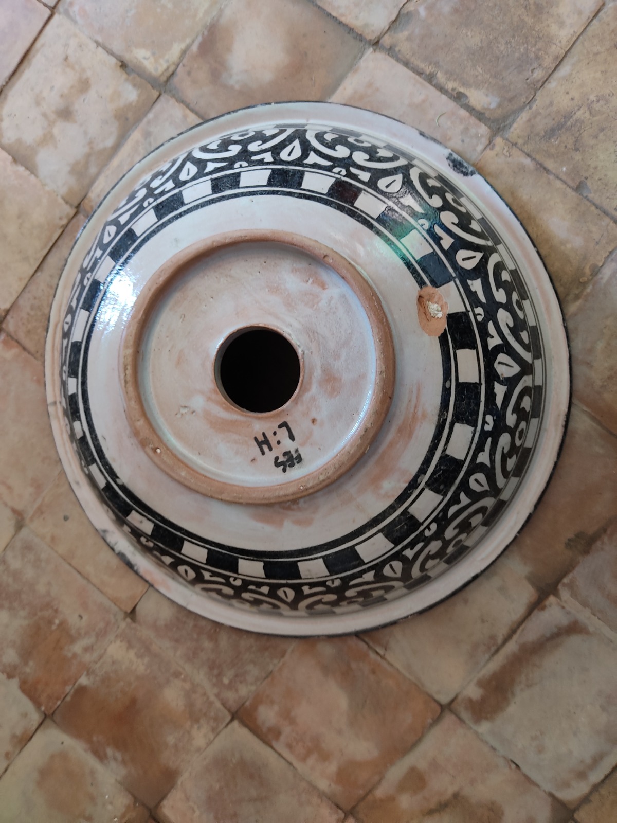 Round Ceramic Sink in Moroccan Style, Handcrafted Bathroom or Kitchen Sink, Colorful Basin, Vibrant Sink - Image 4
