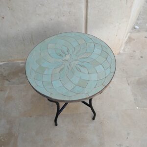 Moroccan Handmade Mosaic table - Moroccan Zellige table - Outdoor zellige - Moroccan zellige - Dining zellige table - Garden zellige table